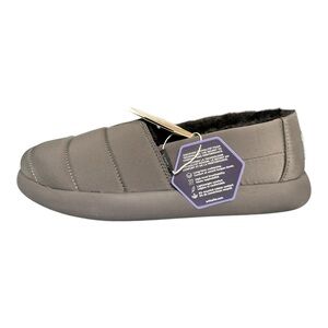 TOMS Alpargata Mallow Forged Iron Grey Repreve Matte Woven/Faux Fur Sz. 10 New‎